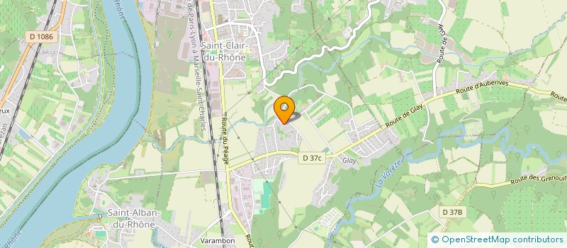 localisation de l'entreprise YESP  SAINT-CLAIR-DU-RHONE