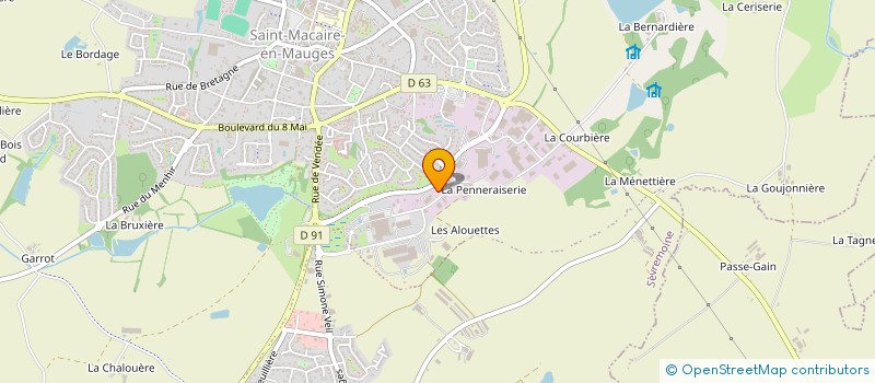 localisation de l'entreprise YESPUB à SEVREMOINE