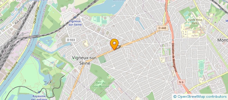 localisation de l'entreprise YESS PRIMEURS à VIGNEUX-SUR-SEINE