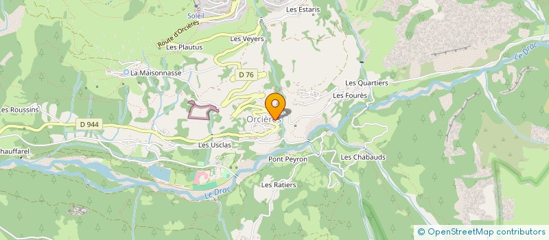 localisation de l'entreprise YESTERDAY PRODUCTION  ORCIERES