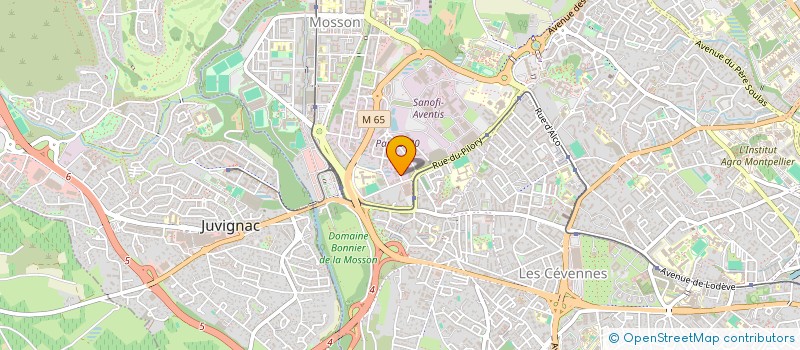 localisation de l'entreprise YESTRAVEL à MONTPELLIER
