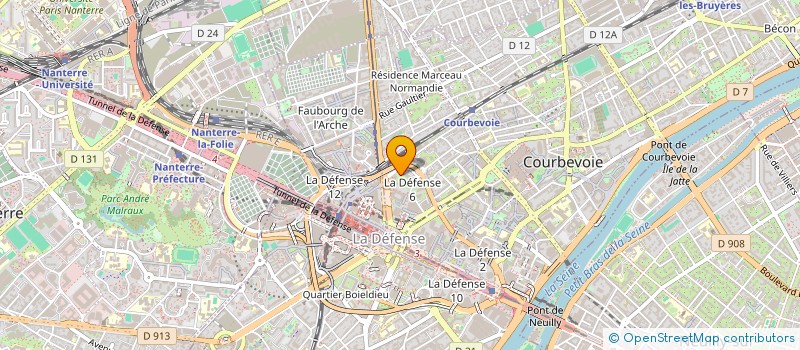localisation de l'entreprise YESWECLEAN à COURBEVOIE