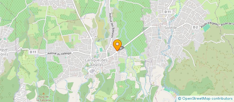 localisation de l'entreprise YETI LODGE  LAROQUE-DES-ALBERES