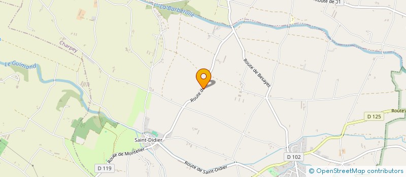 localisation de l'entreprise YETINVEST  CHARPEY