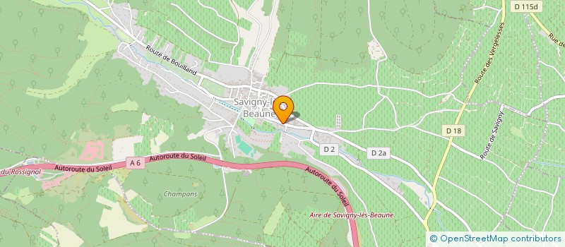 localisation de l'entreprise YEU-LECLERCQ-CORNILLE  SAVIGNY-LES-BEAUNE