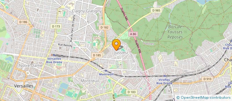 localisation de l'entreprise YEUN à VERSAILLES