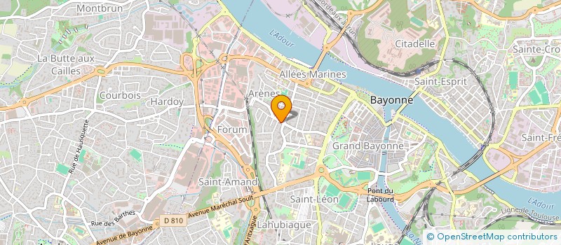 localisation de l'entreprise YEYETTE à BAYONNE