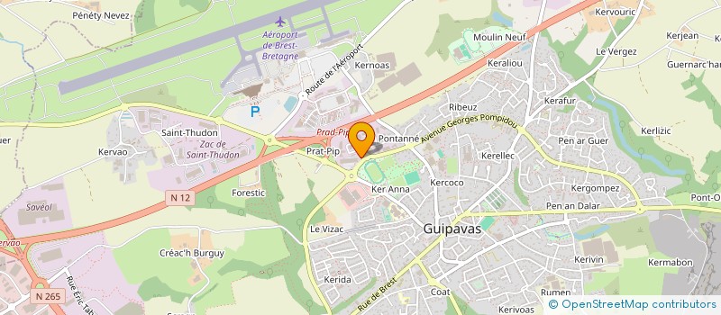 localisation de l'entreprise YF  GUIPAVAS