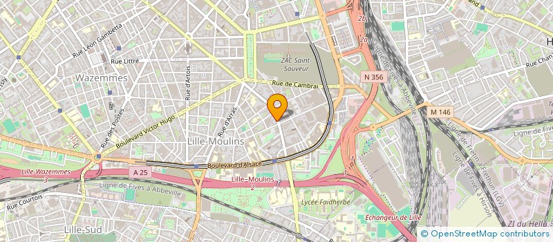 localisation de l'entreprise YF à LILLE