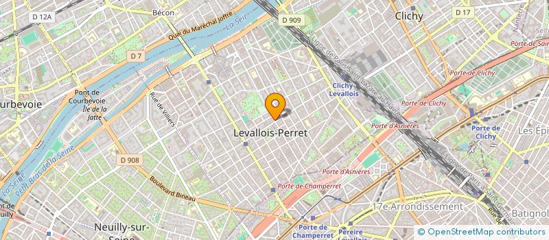 localisation de l'entreprise YF DONUT'S à LEVALLOIS-PERRET
