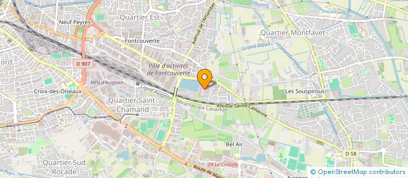 localisation de l'entreprise YF LOUNGE  AVIGNON