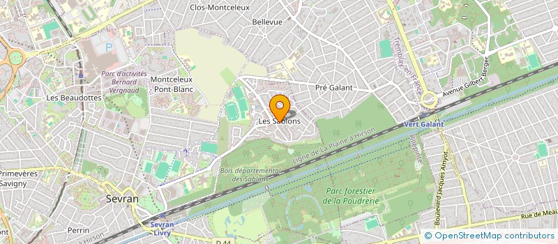 localisation de l'entreprise YF OPTIQUE à SEVRAN