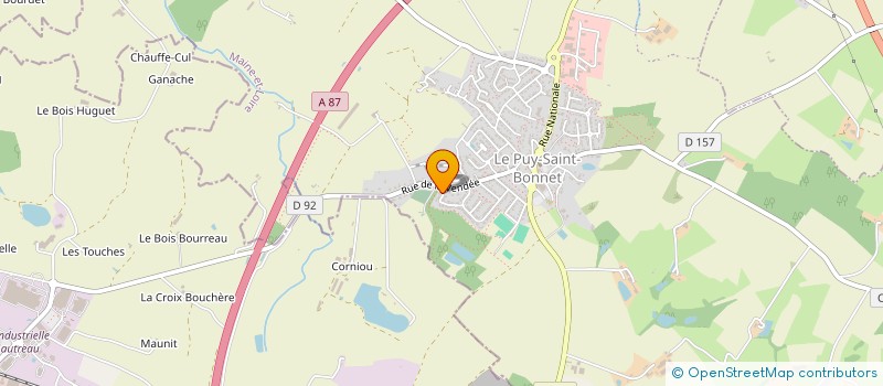 localisation de l'entreprise YFA à CHOLET
