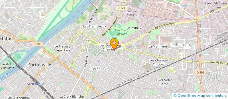 localisation de l'entreprise YFA BATIMENT à SARTROUVILLE