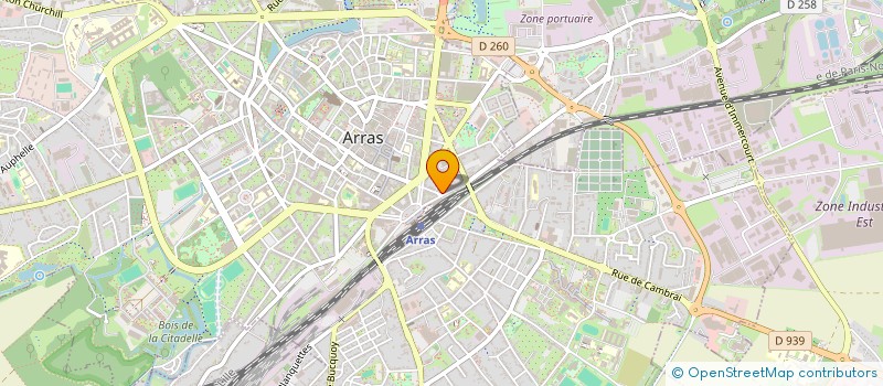 localisation de l'entreprise YFC à ARRAS