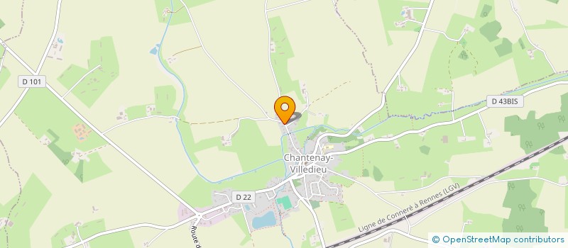 localisation de l'entreprise YFEE LES LAVAGES  CHANTENAY-VILLEDIEU