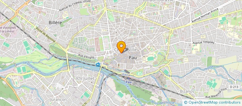localisation de l'entreprise YG à PAU