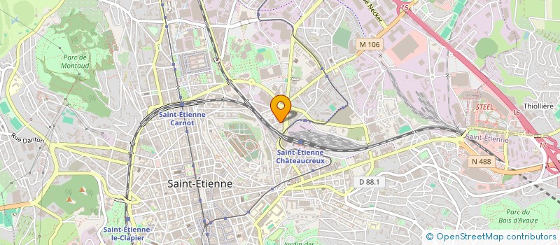 localisation de l'entreprise YG AGENCEMENT à SAINT-ETIENNE