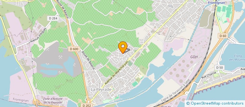 localisation de l'entreprise YG COACHING & CONSULTING à FRONTIGNAN