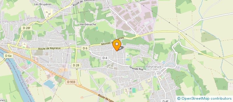 localisation de l'entreprise YG CONCEPT à REYRIEUX