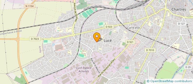 localisation de l'entreprise YG COUVERTURE à LUCE