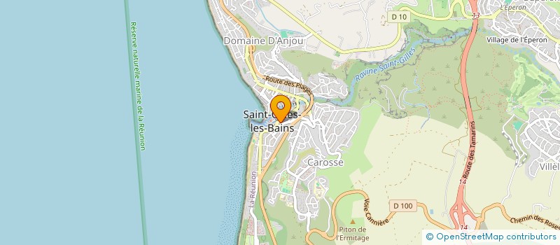 localisation de l'entreprise YG ETANCHEITE à SAINT-LEU