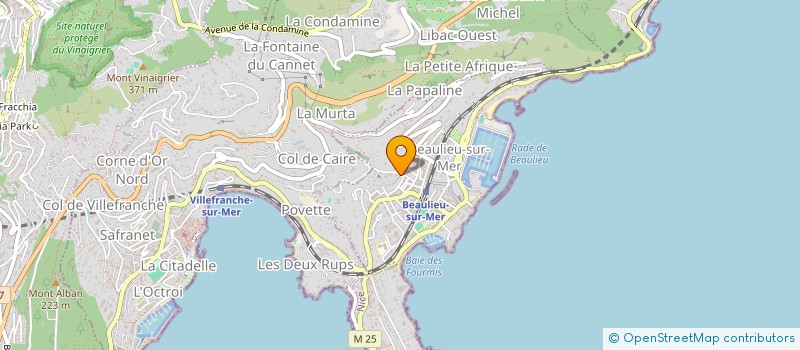 localisation de l'entreprise YG INVESTISSEMENT  BEAULIEU-SUR-MER