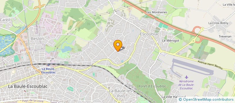 localisation de l'entreprise YGB à LA BAULE-ESCOUBLAC