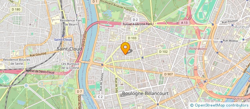 localisation de l'entreprise YGGI à BOULOGNE-BILLANCOURT