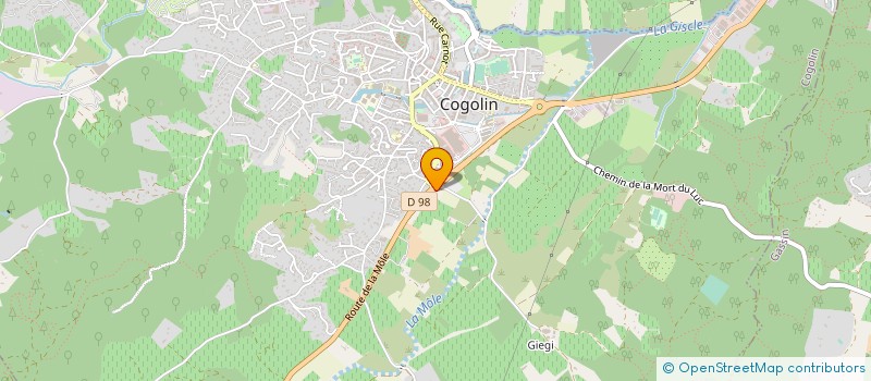 localisation de l'entreprise YGIFFE à COGOLIN