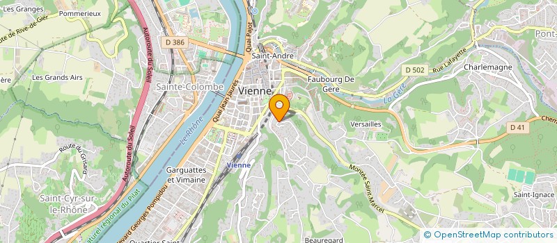 localisation de l'entreprise YGS HOLDING à VIENNE