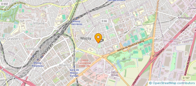 localisation de l'entreprise YGSTUDIO à MASSY