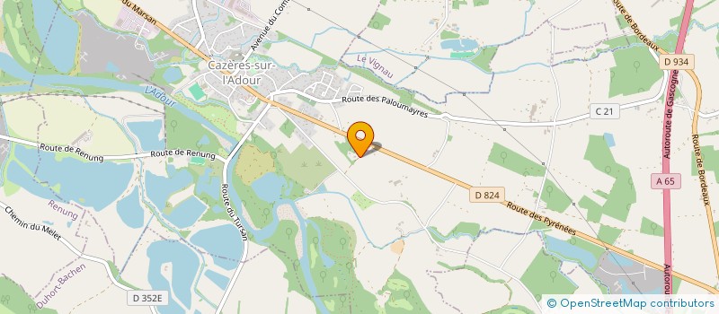 localisation de l'entreprise YGUZKIA  CAZERES-SUR-L'ADOUR