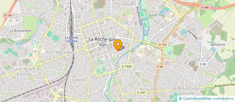 localisation de l'entreprise YH. CONSULTANT à LA ROCHE-SUR-YON
