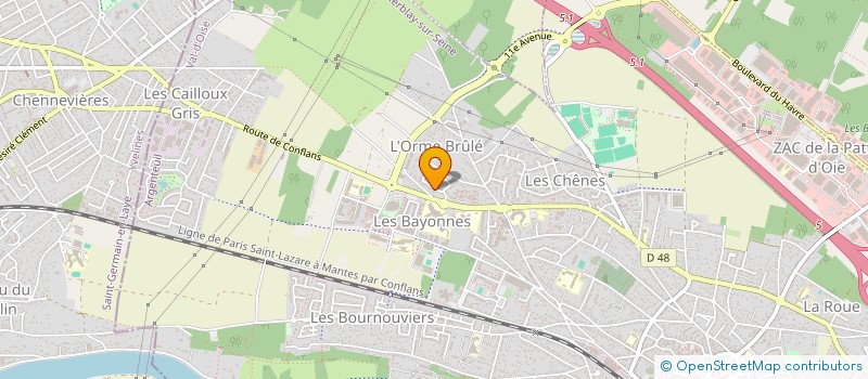 localisation de l'entreprise YH CONSULTING  HERBLAY-SUR-SEINE