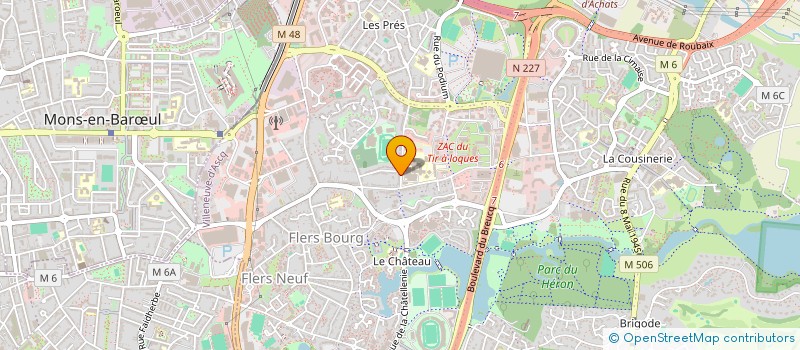 localisation de l'entreprise YH CONSULTING à VILLENEUVE-D'ASCQ