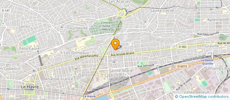 localisation de l'entreprise YH FIBRE à LE HAVRE