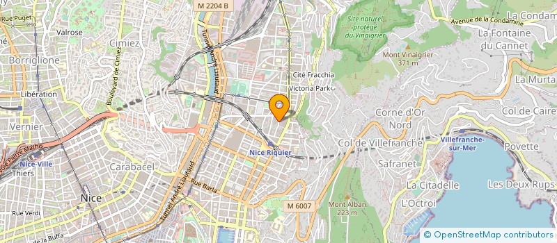 localisation de l'entreprise YH TRANSPORT à NICE