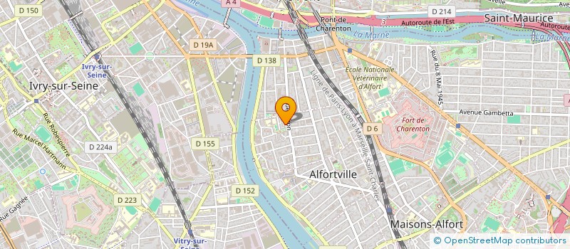 localisation de l'entreprise YH2A à ALFORTVILLE