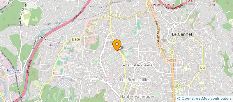 localisation de l'entreprise YHH PRESSING à LE CANNET