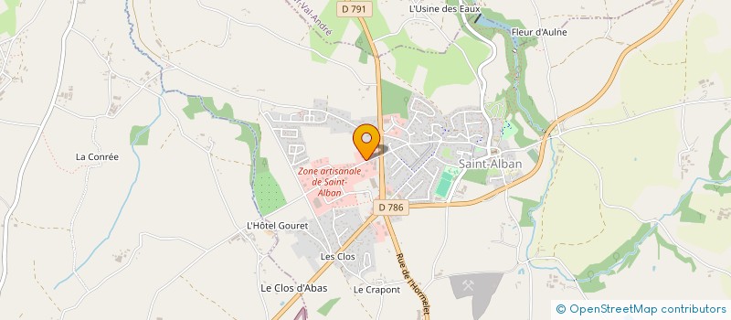 localisation de l'entreprise YHL à SAINT-ALBAN