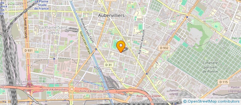 localisation de l'entreprise YHM GROUP CARS  AUBERVILLIERS