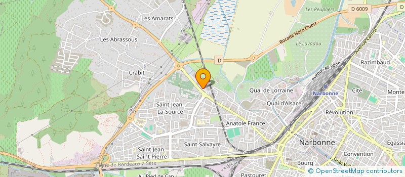 localisation de l'entreprise YHM LOCATION à NARBONNE
