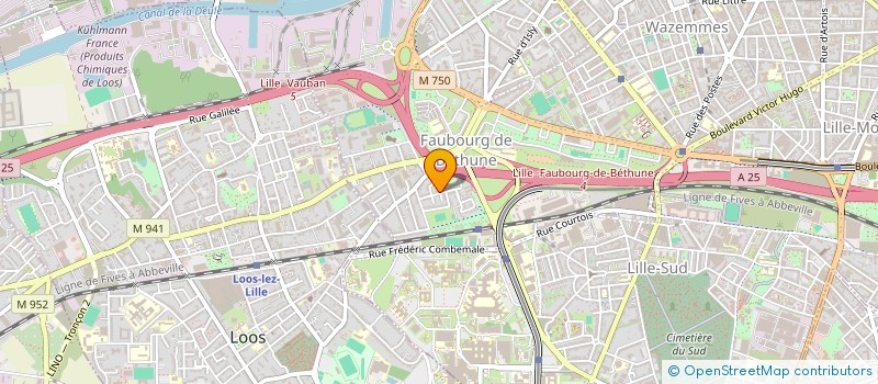 localisation de l'entreprise YI BIN à LILLE