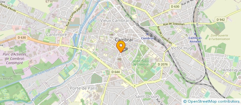 localisation de l'entreprise YI FAN à CAMBRAI