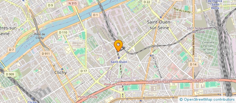 localisation de l'entreprise YI JUN à SAINT-OUEN-SUR-SEINE