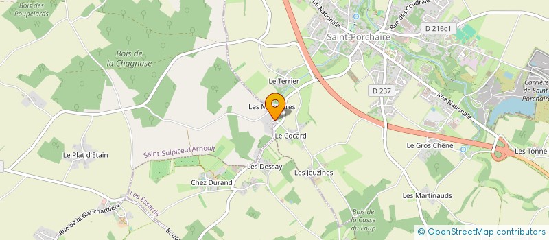 localisation de l'entreprise YI-KING DO SAINT-PORCHAIRE  SAINT-PORCHAIRE