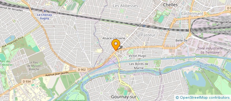 localisation de l'entreprise YIGO TRANSPORTS ET SERVICES  CHELLES