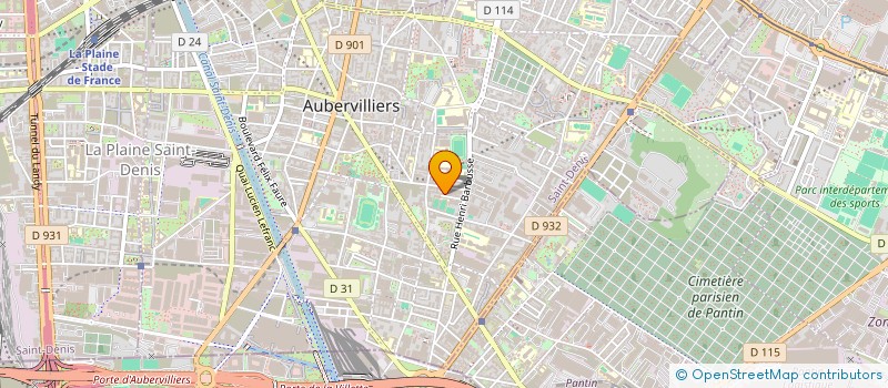 localisation de l'entreprise YIK  AUBERVILLIERS