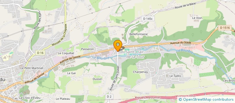 localisation de l'entreprise YIL  SAINT-CLAIR-DE-LA-TOUR